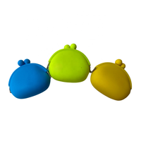 Portefeuille pour enfants en silicone imperméable, style fête, couleur personnalisée, couleur unie, design décontracté, fabriqué au Vietnam