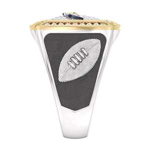 Anillo de Campeonato de la NFL de los Los Angeles Chargers, Chapado en Oro de 18K con Incrustaciones de Diamantes, Diseño de Escudo de Lujo para Hombre - Product Image 2