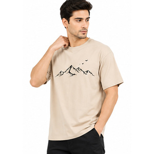 Camiseta de Algodón para Hombre, Impresión de Logotipo Personalizado, Manga Corta, Transpirable, Ropa Casual al por Mayor, Camiseta de Algodón Premium para Hombre - Product Image 5