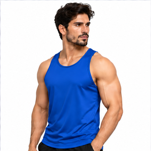 Camiseta sin mangas informal de algodón para hombre, estilo urbano de verano, chaleco de fitness y gimnasio oversize, transpirable, tallas grandes, logotipo personalizado OEM - Product Image 3