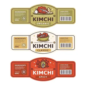 Etiquetas Personalizadas Impermeables para Salsa de Chile en Rollo, Papel Adhesivo Resistente a los Rayos UV para Botellas y Frascos de Vidrio, Empaquetado Personalizado - Product Image 6
