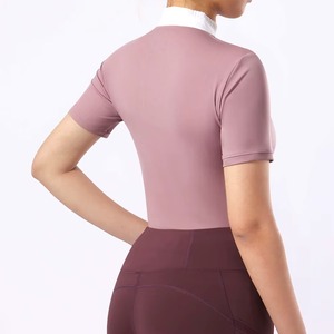 Camisas de Equitación para Mujer, Estilo Moderno, Manga Corta, Corte Ajustado - Product Image 2