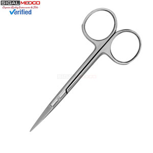 กรรไกรตัดเยื่อไอริส 4.5 นิ้ว ตรง ผลิตจากเยอรมนี ทำจากเหล็กกล้าไร้สนิม คุณภาพสูงพิเศษ สำหรับการผ่าตัด ใช้สำหรับการผ่าตัดเนื้อเยื่อ ได้รับการรับรองมาตรฐาน CE - Product Image 6