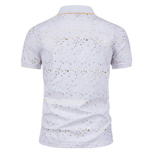 Camisetas Polo Slim Fit para hombre con material flexible que ofrece un estilo moderno, adecuado para cenas, reuniones, práctica deportiva y uso diario. - Product Image 6