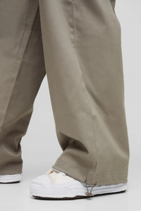 Pantalon cargo jogger en toile de coton 100% de haute qualité, léger, décontracté, personnalisé, torsadé, coupe droite, surdimensionné, taille mi-haute - Product Image 6