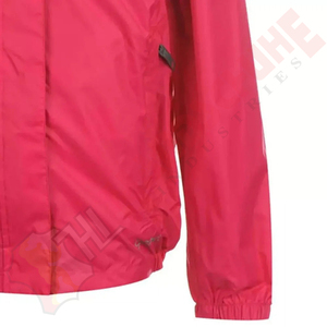 Mens Solid <b>Red</b> <b>Hooded</b> Zip Up Softshell <b>Jackets</b> Windbreaker Lightweight Waterproof Sport Running Hiking Casual Stylish Outerwear - Product Image 4