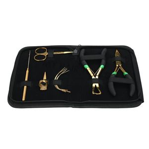 Kit d'outils pour extensions capillaires de salon avec pince pour extensions à bandes adhésives, outil de retrait de perles, outil de crochet à boucle et anneau de séparation capillaire - Product Image 1