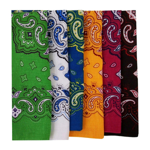 ผู้ผลิตผ้าพันคอแบบกำหนดเอง ผ้าพันคอพิมพ์ลายขนาด 22 นิ้ว ผ้าพันคอของขวัญ ผ้าฝ้าย 100% ผ้าพันคอทรงสี่เหลี่ยมสไตล์ชาติพันธุ์ พิมพ์ลายสกรีนบนผ้าฝ้าย - Product Image 2