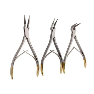 Pinces dentaires manuelles en acier inoxydable, ensemble d'instruments d'extraction dentaire, instruments de laboratoire orthodontique, certifiés CE Classe II - Product Image 1