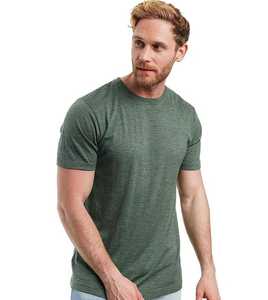 Camiseta de Hombre, Corte Regular, Manga Corta, Cuello Redondo, Color Sólido, Algodón Jersey, Transpirable, Estilo Casual - Product Image 1