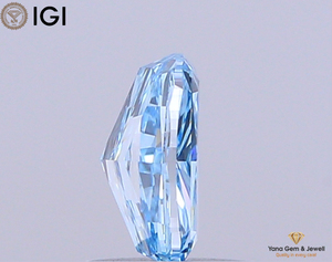 Diamant de laboratoire CVD de couleur bleu vif fantaisie, clarté VS2, taille coussin, 1,00 carat, certifié IGI pour la collection solitaire de luxe - Product Image 6