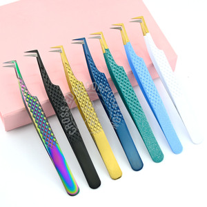 Wholesale 90 Degree Tip Classic Eyelash Extension Tweezers Eyelashes Russian Volume Lash Extension Tweezers Classic Lashes - Product Image 5