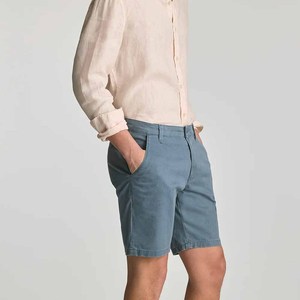 Pantalones Cortos Bermuda Color Caqui para Hombre, Cintura Media, Cierre de Cremallera, Color Sólido, Casuales, 100% Poliéster, Secado Rápido, con Bolsillos - Product Image 5