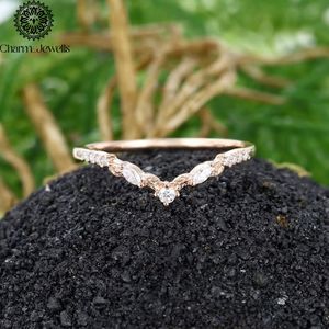 Bague Éternité Femme Charm_Jewells Certifiée IGI en Argent Plaqué Or Rose 3 GM avec Moissanite Taille Coussin et Sertissage à Griffes - Product Image 1