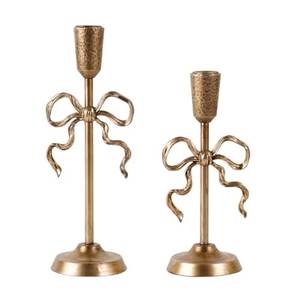 Christmas Tree Shape <b>Candlestick</b> Holder <b>Brass</b> Finish Decorative Home Decoration for Holiday Table Centerpiece - Product Image 4