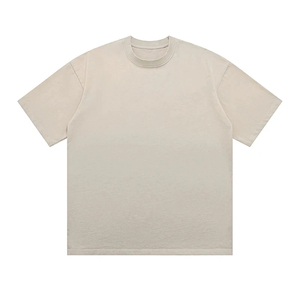 เสื้อยืดเปล่าสไตล์สตรีทแวร์ลายกราฟิกสุดฮิต ไซส์พลัส ล้างสีแบบแอซิดวอช เสื้อยืดวินเทจทรงโอเวอร์ไซส์สำหรับผู้ชาย - Product Image 2