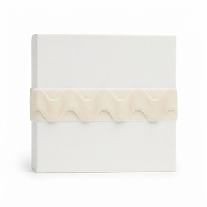 Ruban en velours 100% nylon crème ivoire 25 mm, résistant au rétrécissement, à bord ondulé, pour bouquets de mariée, boîtes de cadeaux de luxe, cadeaux pour bébés - Product Image 5