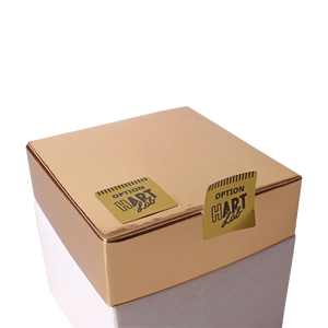 Pegatinas de Papel con Lámina Dorada Personalizadas para Botellas de Miel, Marca de Alimentos de Boutique y Bodas - Product Image 1