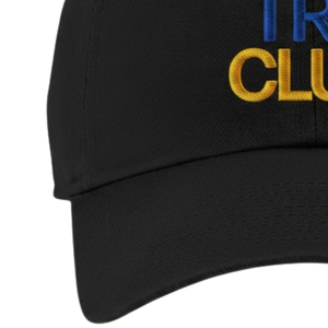 Gorro de Punto Azul y Blanco con Ribete Dorado y Diseño de Letras Griegas Bordadas, Gorro Cálido para Invierno - Product Image 3