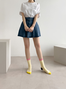 Korean Fashion Premium Rib Crew <b>Socks</b> Made of Combed Cotton - Product Image 3