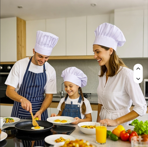 <b>Chef</b> <b>Hat</b> for Adult Adjustable Custom logo High Quality Elastic Poly-Cotton Kitchen Wholesale Cooking Cap <b>Chef</b> <b>Hats</b> for Unisex - Product Image 5