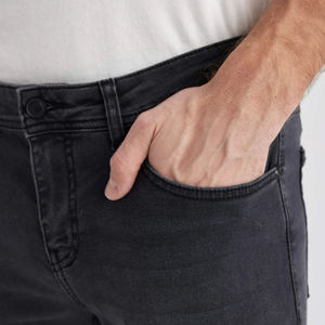 Jeans tendance pour hommes, vente en gros de pantalons en jean, coupe slim, jeans stretch pour hommes, jeans noirs pour hommes - Product Image 3