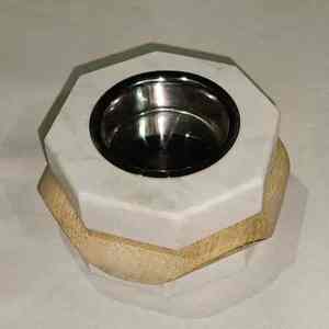 เตาเผาเครื่องหอมแบบพกพาทำมือ งานฝีมืออินเดียแบบดั้งเดิม ทำจากไม้และเรซิน - Product Image 3