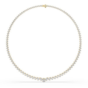 Luxeshine Women's 14.40 Carat Lab Grown Pear Brilliant Cut Diamond <b>Necklace</b> IGI Certified Luxury Jewelry - Product Image 1