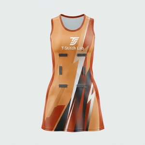 Nuevo Diseño Personalizado con Logotipo y Diseño, Uniforme de Netball para Mujer de Secado Rápido, 100% Poliéster, Colores Sólidos, Fusión sin Costuras, Transpirable - Product Image 1