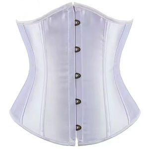 Plus Size Women Leather Lace <b>up</b> Overbust Corset Dress with Front Logo Eco-Friendly Washed DHL/FedEx Shipping - Product Image 1