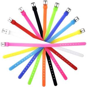 Pulseras de Silicona Ecológicas de 8mm, 20 Piezas, Correas Ajustables para Moda y Deportes, para Manualidades, 2025 - Product Image 2