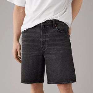 Custom Made Light Summer <b>Overalls</b> Knitted Denim Shorts High Quality 100% Cotton Casual for <b>Men</b> Low MOQ - Product Image 3