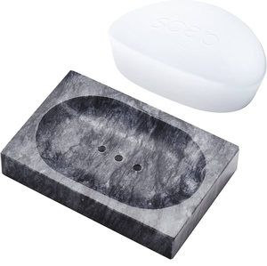Marble <b>Soap</b> Holder Bathroom <b>Sets</b> High Quality Luxury Marble Rectangle <b>Soap</b> Holder - Product Image 1