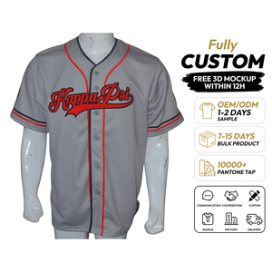 Maillot de baseball personnalisé Phi Gams rayé 100% polyester 160g à manches courtes, col en V, fermeture boutonnée, séchage rapide, sublimé, unisexe adulte - Product Image 1