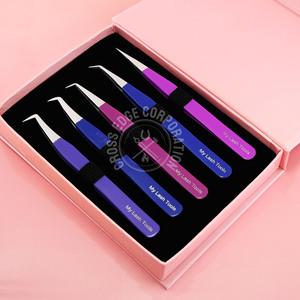 Best Volume <b>Lash</b> Tweezers with Diamond Grip Isolation <b>Lashes</b> Tweezers Fans Mega Volume <b>Premade</b> Fans Tweezers Eyelash Extension - Product Image 1