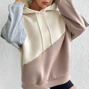 Sudadera con Capucha Cargo Colorblock para Mujer 2026, Estilo Oversize con Parches y Bolsillos Utilitarios - Product Image 6