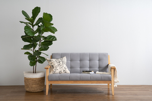 Modern Grey Tufted Back Loveseat Sofa 2-Seater Couch Comfortable Living Room & Bedroom <b>Seating</b> Furniture - Product Image 3