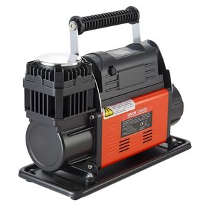 Gonfleur de pneus portable 12V haute performance avec arrêt automatique, écran LCD numérique, 7,14 CFM, 150 PSI, adaptateurs de pompe à air tout-terrain pour camions 4x4 - Product Image 1