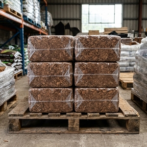 Turba de Coco Comprimida, Virutas de Cáscara de Coco, Ladrillo de Sustrato Natural Marrón Triple Lavado para Hidroponía - Product Image 5