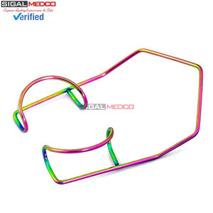 เครื่องมือตรวจตาแบบมีสายสแตนเลส ยี่ห้อ Barraquer ขนาด 15 มม. แบบโค้งงอ ความยาว 4 ซม. สำหรับการฝึกผ่าตัดตา - Product Image 5