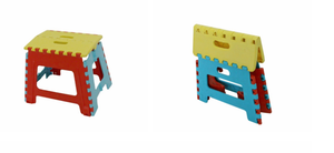 Taburete plegable con asa, silla de plástico fácil de llevar para uso multiusos - Product Image 6