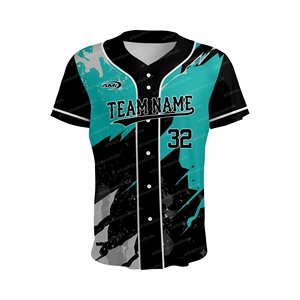 Camiseta de Béisbol Blanca Transpirable con Estampado Digital 3D, Antibacteriana, Personalizada al por Mayor, Malla Sublimada para Equipos de Animación - Product Image 2