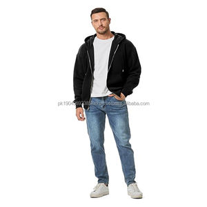 เสื้อฮู้ดดี้ผู้ชายผ้าคอตตอนหนานุ่ม พิมพ์ลายพัฟฟ์คุณภาพสูง ทรงโอเวอร์ไซส์ สั่งพิมพ์ลายได้ตามต้องการ หรูหรา พร้อมซิป - Product Image 2