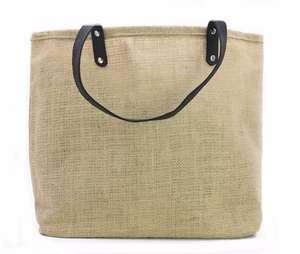 Indian Manufacturer Customize Logo Print New Latest Design Pure 100% Jute <b>Hessian</b> Embroidered Tote <b>Bags</b> For <b>Shopping</b> - Product Image 5
