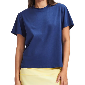 Camiseta Deportiva para Mujer, Tejido Transpirable, Costuras Dobles Resistentes, Manga Corta, Venta al Por Mayor OEM ODM - Product Image 1