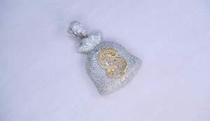 Colgante de Diamante de Corte Redondo VVS1 Moissanite Smoker's Club, Estilo Hip Hop, Plata 925, Joyería Fina, Colgantes y Dijes - Product Image 3