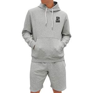 Conjuntos de Sudadera con Capucha y Pantalones Cortos Casuales para Hombre, 100% Algodón, Transpirables, Ropa de Verano y Otoño, MOQ Bajo, Personalizables, Alta Calidad - Product Image 1