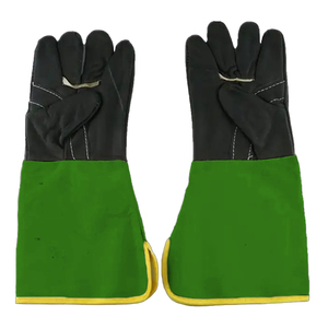 Wholesale Safety Tig Welder Welding Gloves Heat <b>Fire</b> Resistant Goat Grain & Cowhide Split Leather Tig Welding Gloves - Product Image 4