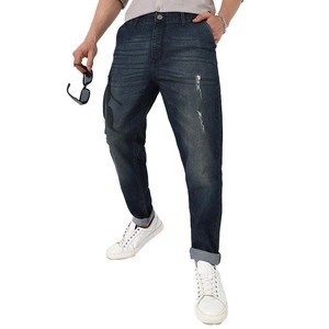 Jeans de Mezclilla de Corte Recto para Hombre, Calidad Premium, Lavados, Color Sólido, Suaves para Invierno, con Botones, Cómodos y Transpirables para Uso Diario - Product Image 2