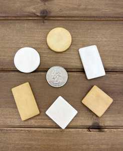 Bone Blanks Antiqued Bone White Bone Bone Cabochons Bead Blanks Bone Beads Runes Scrimshaw Oddities Buffalo Bone Slab Handmade - Product Image 3